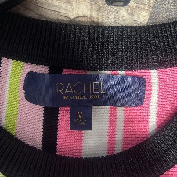 Rachel Roy Multi-Color Striped Sweater Tank - Picture 5 of 7